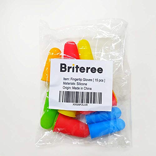 Silicone Finger Protectors Fingertip Gloves Cover for Hot Glue, 15 Pieces, Multiple Colour