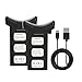 Holyton 2PCS 7.4V 2500mAh Modular Rechargeable Li-Po Batteries with USB Charging Cable for Holy Stone HS100 GPS RC Quadcopter Drone