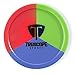Truscope Sports 12 Pack 3 1/4 Inch Air Hockey Pucks (Multi Color)