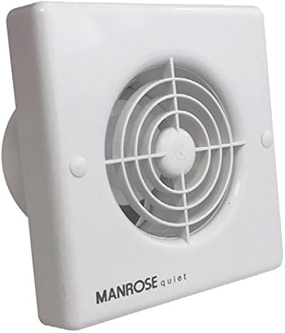 Manrose QF100T Quiet Extractor Fan 4 Inch 100mm Duct IP44 Timer Overrun