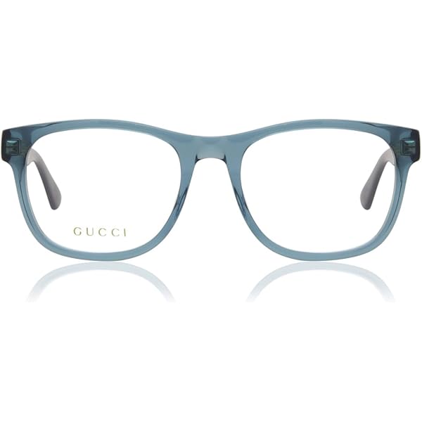 Amazon.com: Gucci 0184O 002 Havana Plastic Square Eyeglasses 50mm