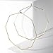 wowshow Geometric Hoop Earrings Hexagon Octagon Earrings Thin Gold Hoops