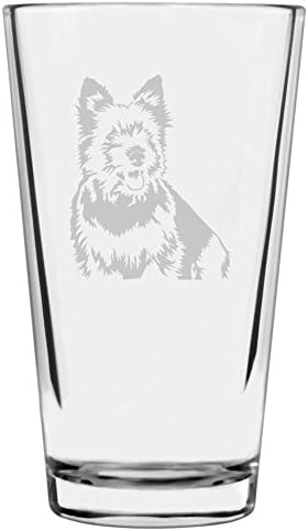 Norwich Terrier Dog Themed Etched All Purpose 16oz Libbey Pint Glass