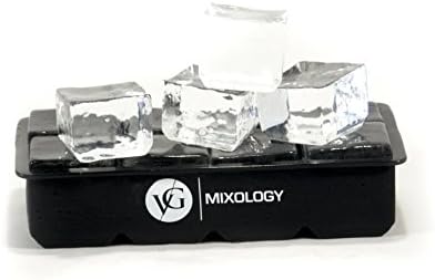 VG Mixology Ice Cube Mold - Giant 2 inch Ice Cube Molds - Makes the Perfect Drink Every Time - 100% BPA Free, Dishwasher Safe, Flexible, and Easy To Use - Chill Your Drink Without Watering It Down