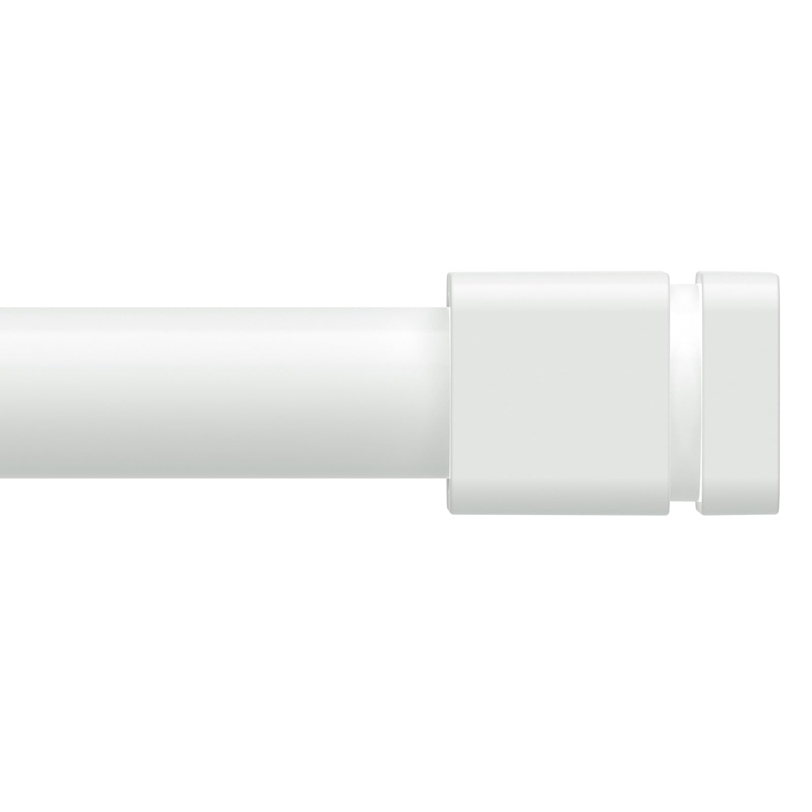 Photo 1 of Sthumsup White Curtain Rods for Windows 48 to 84,Adjustable 1 Inch With Brackets, Heavy Duty Modern Window Rods for Living Room,Bedroom(30 to 90")