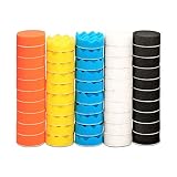Polishing Pad, ZFE 50pcs 3 inch/80 mm Sponge Buffing Pads, Foam Polishing Pad Kit for Car Sanding, Polishing and Waxing