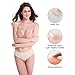 Nippleless Covers, Silicone Reusable Breast Lift Pasties 4.3inch (Incarnadine with Ivory Laces)
