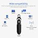 Bluetooth Earpiece Wireless Handsfree Bluetooth Headset haino 28Hrs Cell Phone Headset 60 Days Standby Time with Noise Cancelling Mic for iPhone Android Samsung Laptop Driver Trucker