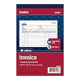 Adams Invoice Book, 2-Part, Carbonless, 5-9/16 x 8-7/16 Inches, 50 Sets per Book (DC5840)