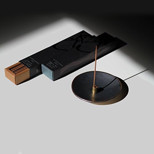TITANIUM GREY STONEWARE INCENSE STICK HOLDER