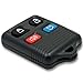 BestKeys Replacement For 1998 - 2009 Ford TAURUS 4 Button Remote Keyless Entry Key Fob w/FREE DIY Programming Guide