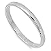 CHOOSE YOUR WIDTH Sterling Silver Wedding Band Men's Women's Plain Ring