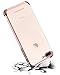 BENTOBEN iPhone 8 Plus Case, iPhone 7 Plus Case, Crystal Clear 2 in 1 Shockproof Slim Transparent TPU Protective Phone Cases Cover for iPhone 8 Plus / 7 Plus [Without Screen Protector] Clear/Rose Gold