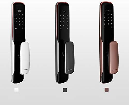 Electronic Smart Door Lock Fingerprint Lock Password Swipe Safe Entrance Lock Electric Touch Screen Door Lock Black