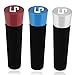 LP Wine Stoppers，Also for Champagne and Beverage Bottle,Ideal Wine Gift,Set of 3（Red，Blue，Sliver）