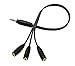 CERRXIAN 3.5mm Headphone Splitter, 1FT 3.5mm Stereo Audio AUX Cable 3.5mm Stereo Male to 3 x Female 1 Input 3 Output Stereo Audio AUX Splitter Y Cable