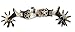 Jingle Bob Spurs 10 Point Rowl Engraved Silver