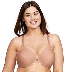 Glamorise Full Figure Plus Size Front-Closure