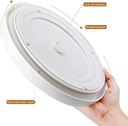 Rarapop 3 Pack Non Skid Lazy Susan Turntable