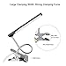 CeSunlight LED Clip on Desk Lamp, Bed Headboard Light with Clamp for Reading, 3000K – 6500K Color Temperature Setting, Stepless Brightness Control, Long USB Cord and AC Adapter Included(Brown)