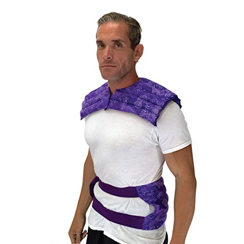 Nature Creation Ultimate Set- Herbal Heat Pack/Cold Pack - Hot and Cold Therapy (Purple Flower)