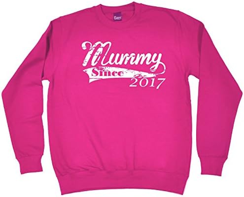 123t Mummy Since 2017 Mum Mother Jumper Grandma Children Child Kids Granny Year Personalised Baby Babies Birthday Gift Christmas Present SWEATSHIRT