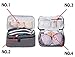 MISSLO Portable Travel Bra Socks Underwear Cosmetic Accessory Toiletry Organizer 3 Layers (Grey)