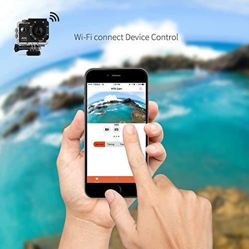 star sound source 4K WiFi Action Kamera Ultra HD16MP 30m Unterwasser-Wasserdichte Sport-Cam 173° Weitwinkel Unterwasser… – Bild 3