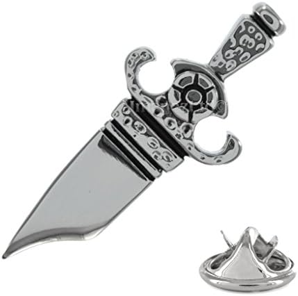 Ornate Dagger Metal Pin Badge