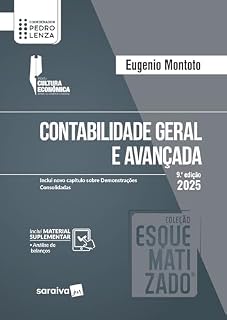 Livro Coleção Esquematizado - Contabilidade Geral e Avançada - 9ª Edição 2025