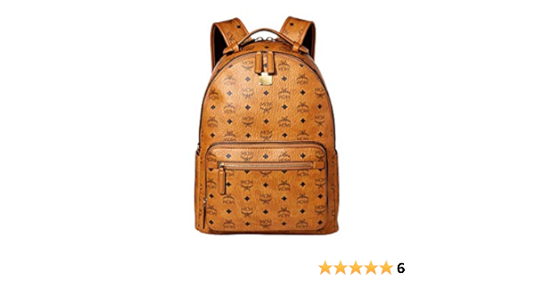 mcm backpack cognac medium