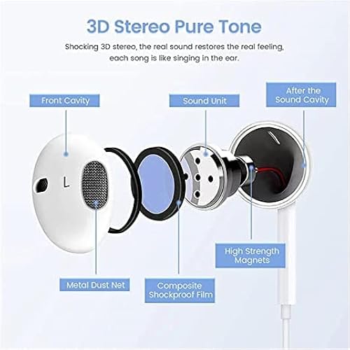 Pack Wired Apple Earbuds Wired Headphones Earphones with