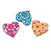 YF 50PCS Mixed Polymer Clay Flower Printed Heart Beads Charm for DIY Jewelry Making Findings 15x13mm