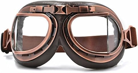 Cool Custom Motorcycle German Reflective Goggles Chrome For Women &amp; Men Leather Indian Model 5