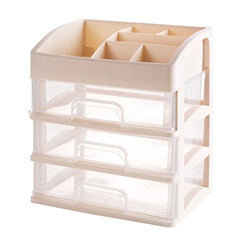 XICHENGSHIDAI Multilayer cosmetics storage box dresser storage box desktop plastic stationery skin care products box - Thumbnail 4