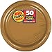 Party Avenue Serves 50 | Big Party Pack Gold 50-Set (Dinner Plates, Dessert Plates, Luncheon Napkins) Bundle-Pack | Complete Party Pack | Graduation parties, Birthday parties, Festivals, Gold Theme