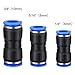 60 Pieces Straight Push Connectors, 6/8/10 mm Quick Release Pneumatic Connectors Air Line Fittings for 1/4 5/16 3/8 Tube, 2 Way (Blue)