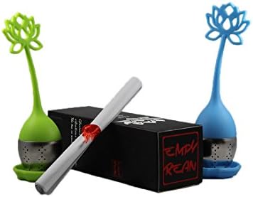 Lotus Tea Infuser, Empyrean, Bundle, Silicone Tea Infuser with Stainless Steel Strainer/Filter and Drip Tray for Herbal Loose Leaf Grain Tea Cups, Mugs, and Teapots - Cute Travel Tea Infuser