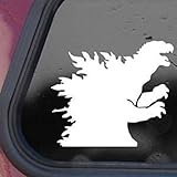 Godzilla Decal Vinyl Sticker|Cars Trucks Walls Laptop|WHITE|5 X 5 In|KCD410