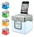 iHome IHM28W2 Color Changing Alarm Clock FM Radio with USB Charging