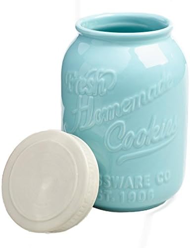 Blue Ceramic Cookie Jar