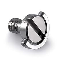 Detectorcatty 1/4" Screw with D Ring for Camera Tripod/Monopod/Quick Release Plate