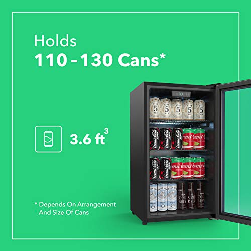 Vremi Beverage Refrigerator and Cooler 110 to 130 Can Mini Fridge