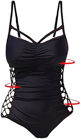 Wiliboat Tummy Control Swimsuit for Women Plus Size One Piece Women's Lace up Swimwear