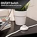 GE Extension Cord with Footswitch 3 Outlet Extension Cord with Multiple Outlets with On Off Switch Perfect for Work from Home Essentials 12ft Power Cord 16 Gauge UL Listed White 39607