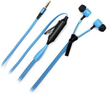 Mirarido zip up earphone microphone (3.5mm) Blue / Black 1.2m PM-351