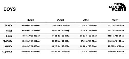 north face boys medium