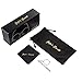 JOJO'S SECRET Oversized Square Sunglasses Metal Frame Flat Top Sunglasses JS009 (Gold/Transparent Red+Gold/Pink, 2.48)