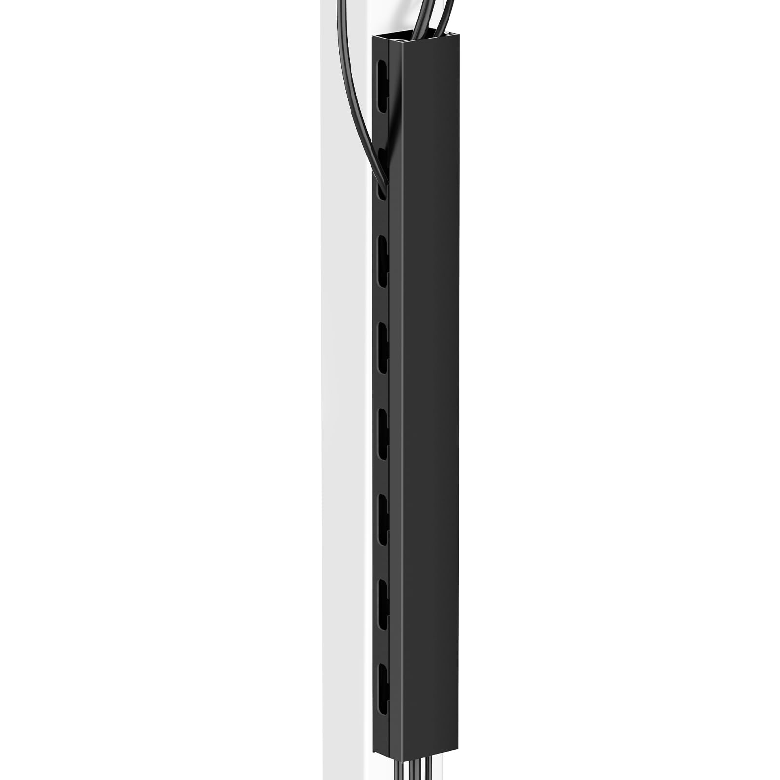 Photo 1 of ENONCI Magnetic Cable Management Channel for Desk,15.4 Inch Updated Open Slot Cord Organizer Cable Raceway,Cable Hider Cord Management Under Desk,Wire Hider Cover for Home Office