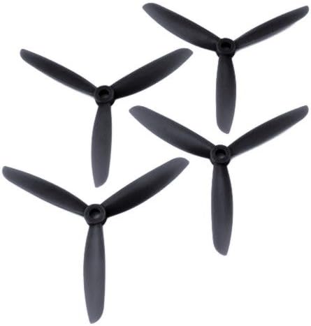 AvatarRC Geniune Gemfan 5045-3 (5x4.5x3) Tri Blade Black Propellers for 250 Size Quadcopters, Drones, and Multi-rotors - Perfect for 210mm to 300mm frames
